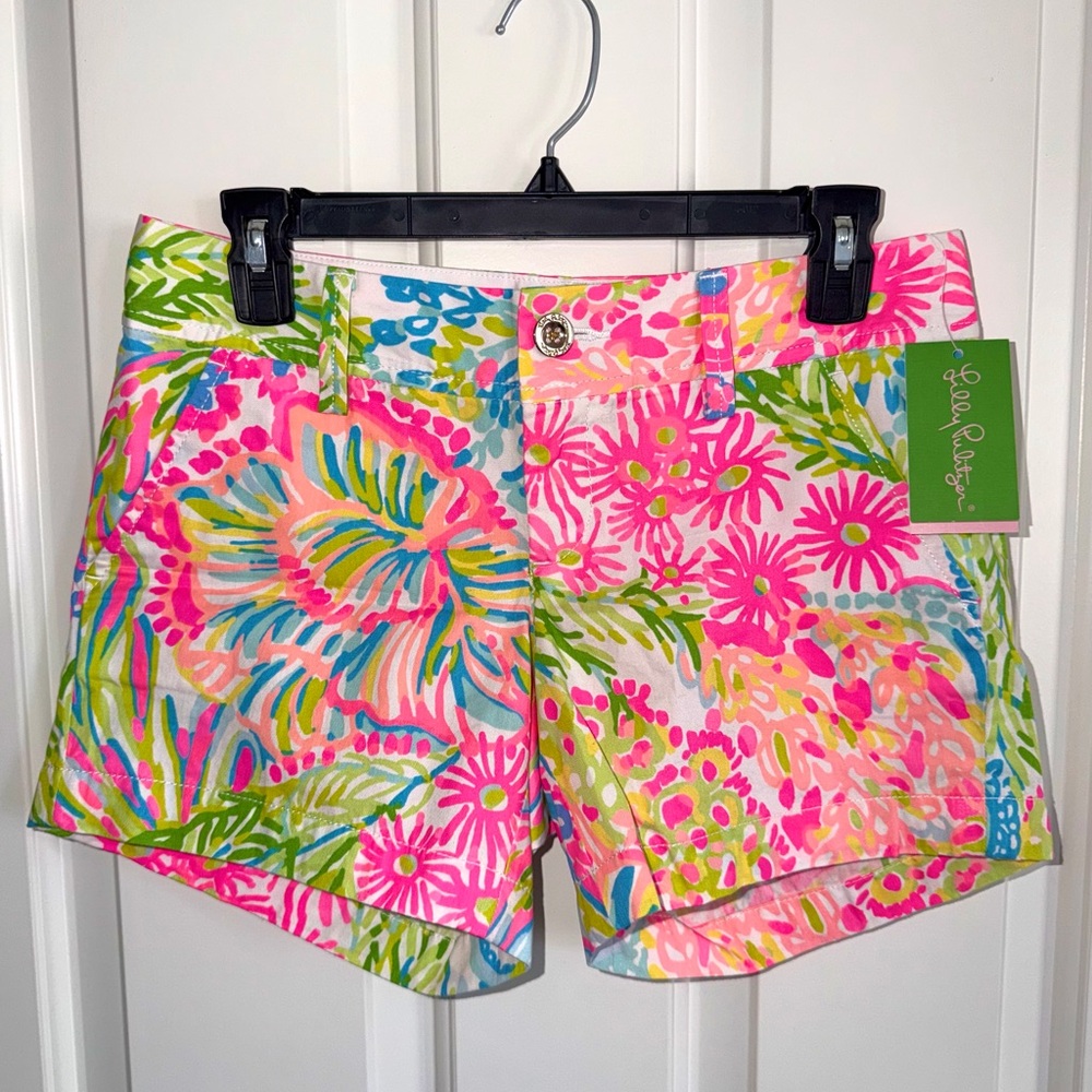 NWT Lilly Pulitzer The Callahan Short in Lovers Coral Size 0
